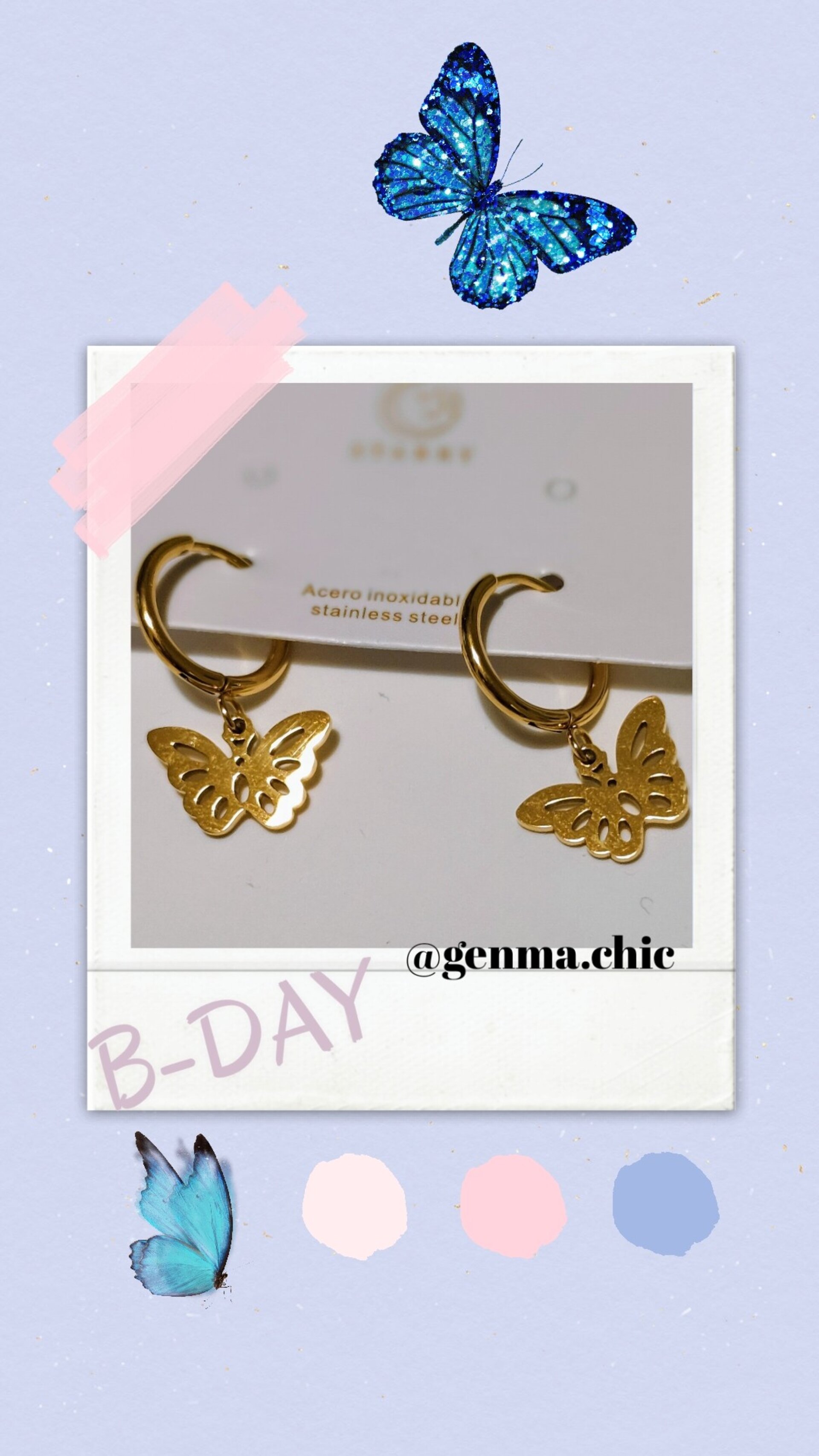 PENDIENTES MARIPOSA - 2