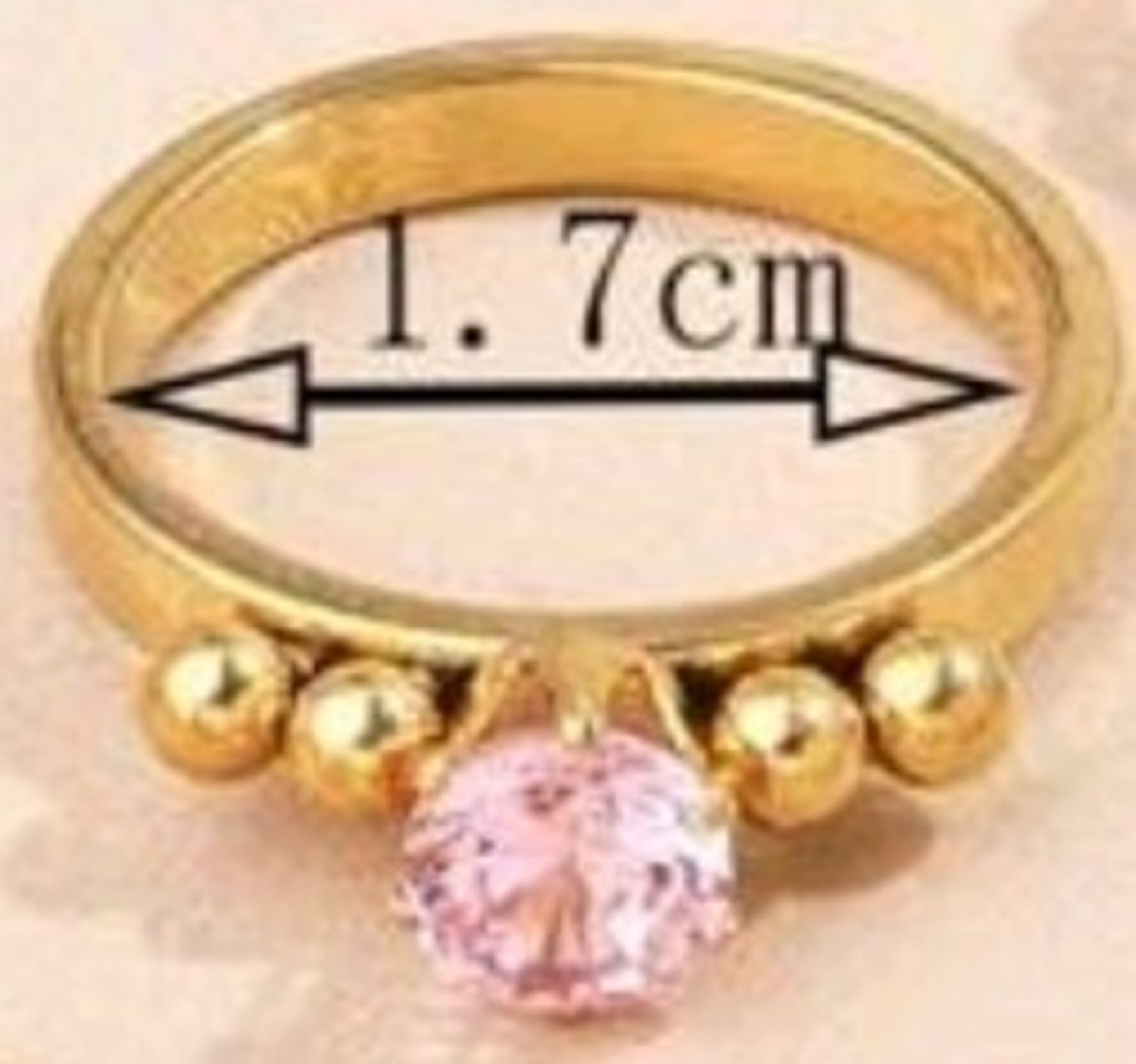 ANILLO CRISTAL ROSA - 2