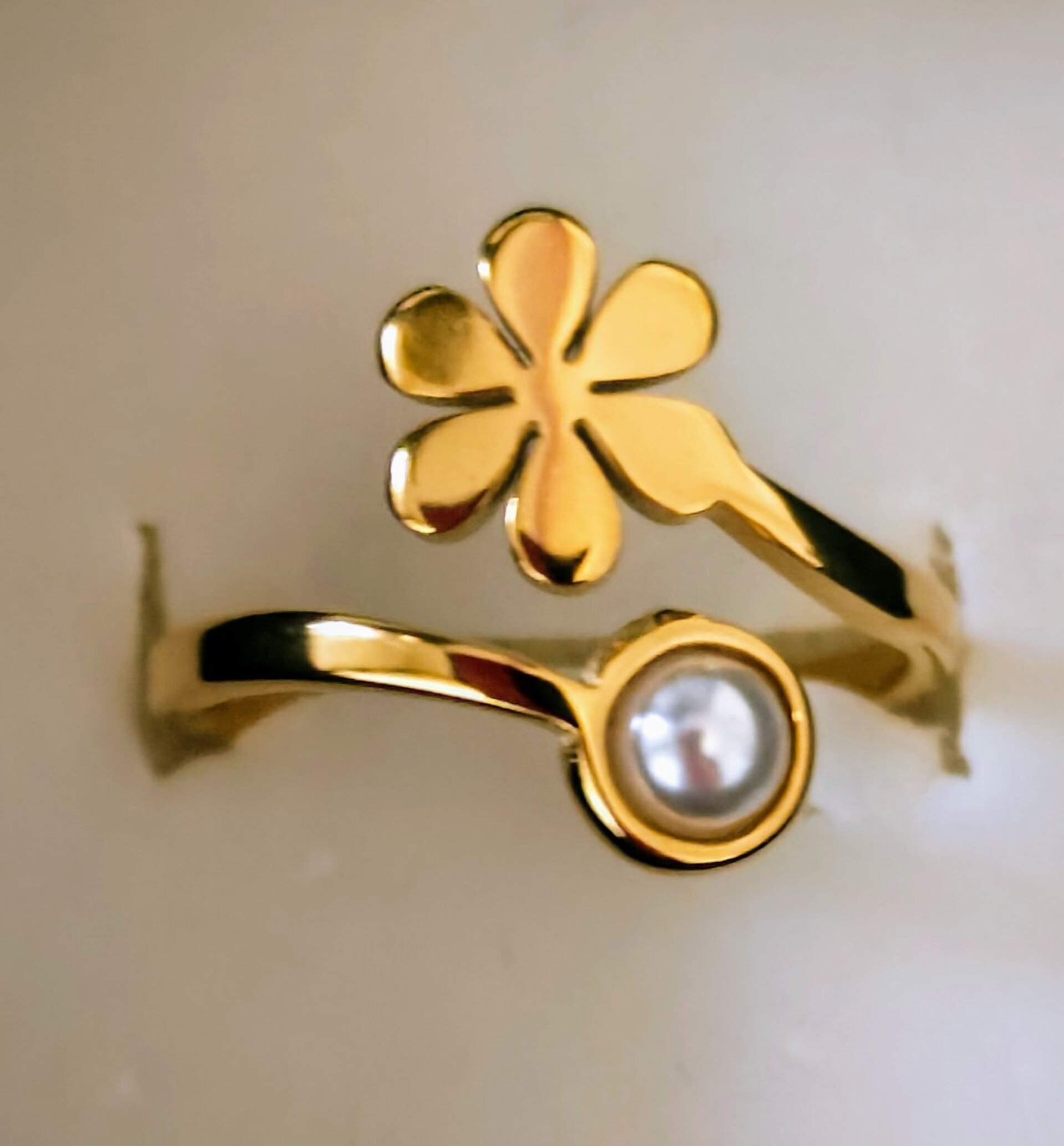 ANILLO FLOR CON PERLA - 3