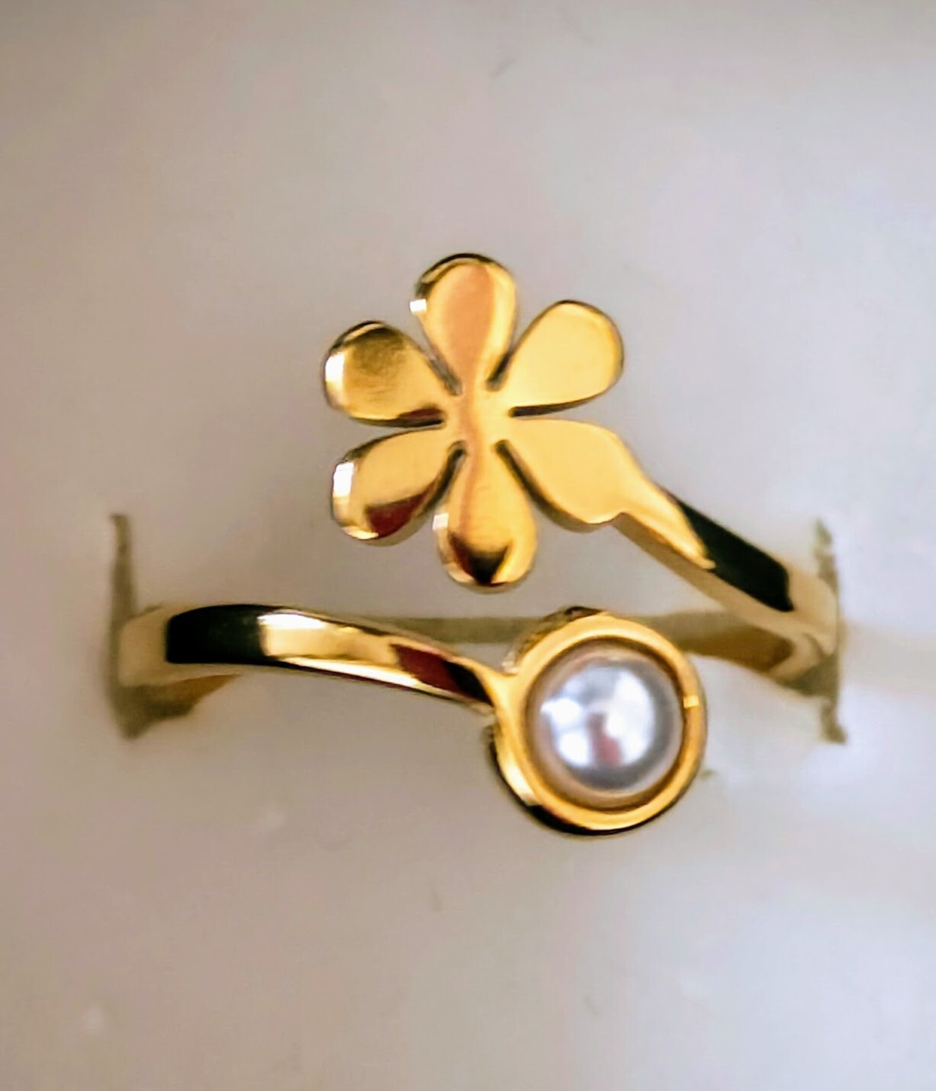 ANILLO FLOR CON PERLA - 2