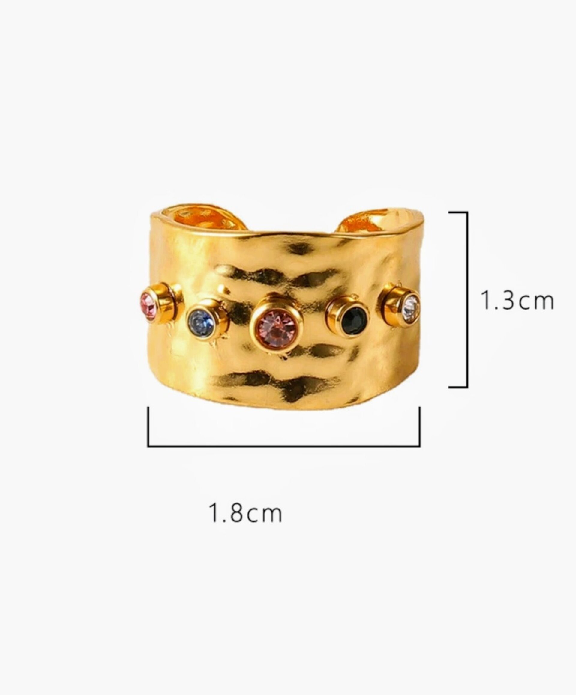 ANILLO CRISTALES DE COLORES - 5